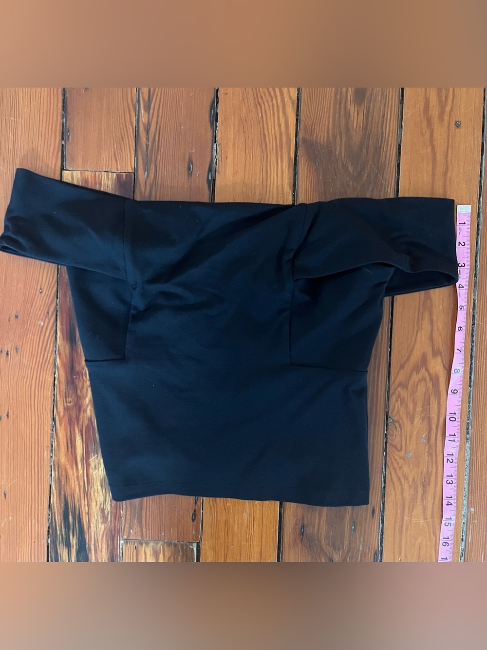 Anthropologie Deletta Black Off-the-Shoulder Top Size M - Picture 2 of 5